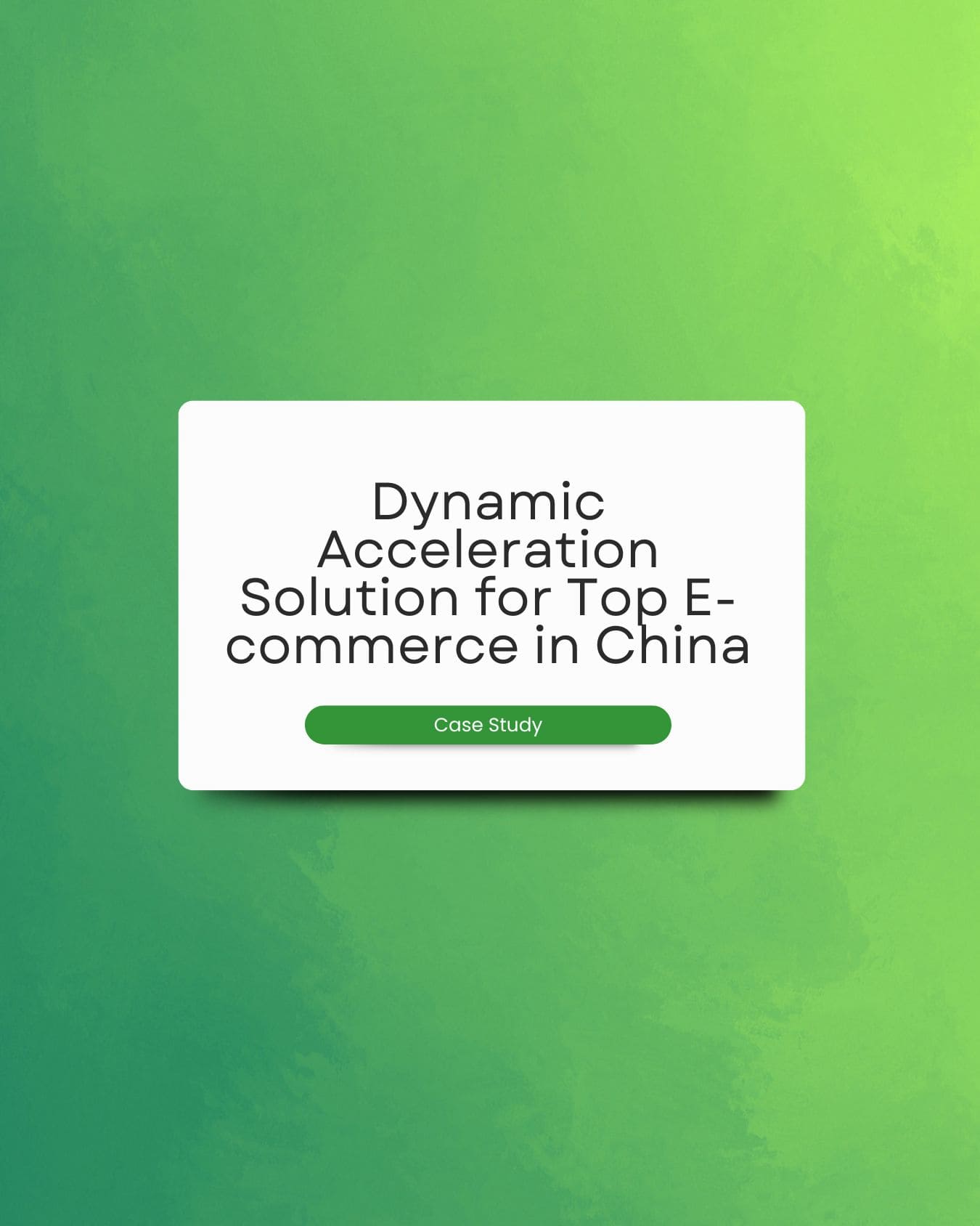 Dynamic Acceleration Solution