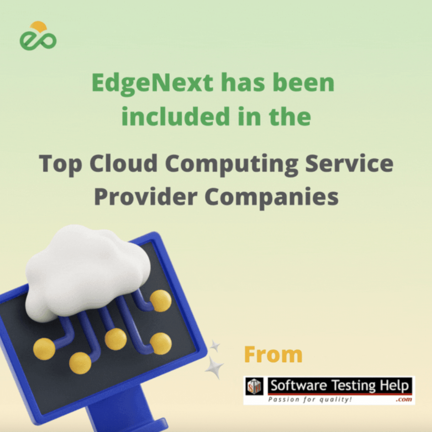 EdgeNext has been included in the Top Cloud Computing Service Provider Companies by Software Testing Help
