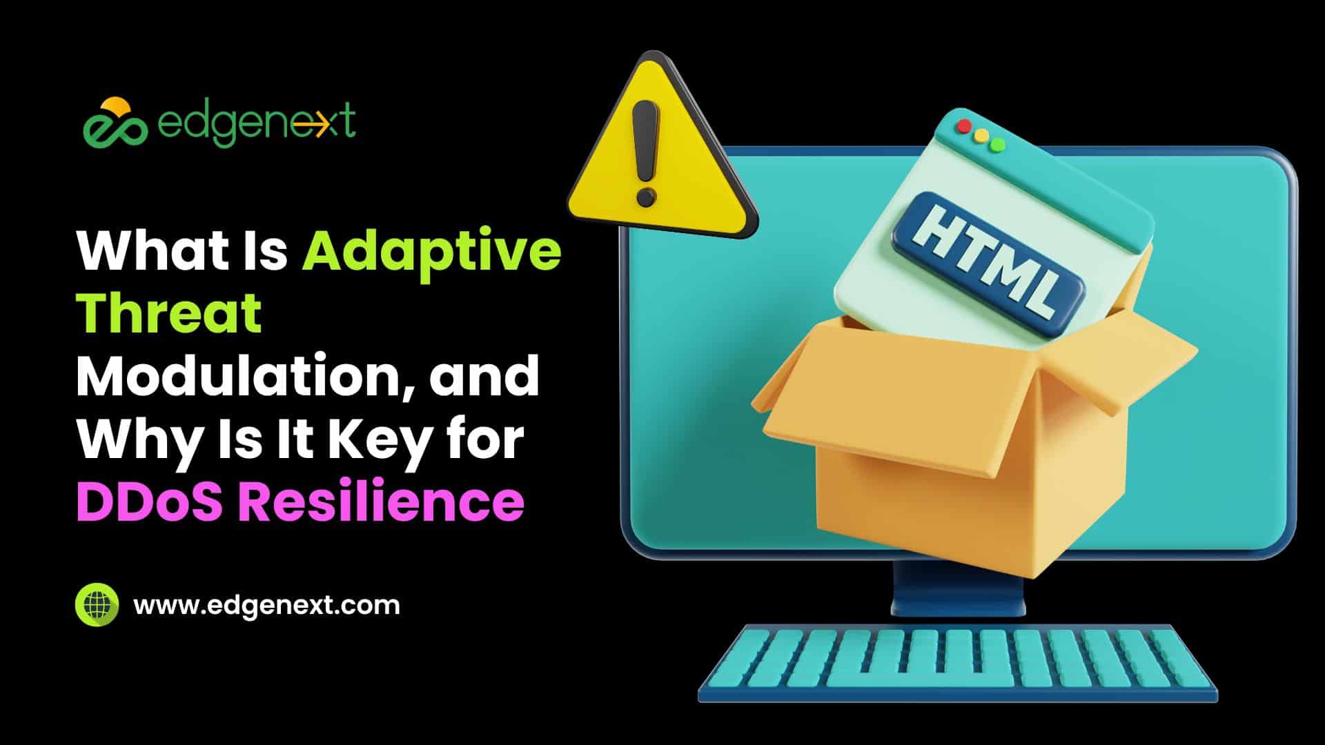 Adaptive threat modulation is a cybersecurity approach that dynamically adjusts defense mechanisms to respond to evolving threats, such as DDoS attacks, in real time.